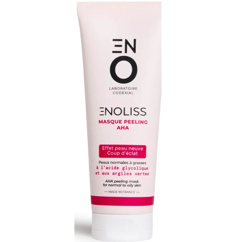 Enoliss – Masque Peeling AHA – Affine le grain de peau & ravive l’éclat, 50 ml