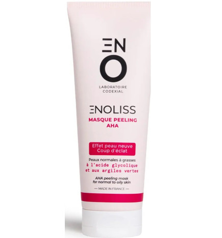 Enoliss – Masque Peeling AHA – Affine le grain de peau & ravive l’éclat, 50 ml