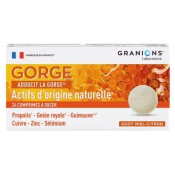 Granions - Comprimés à Sucer Gorge – Adoucit la gorge – 24 comprimés