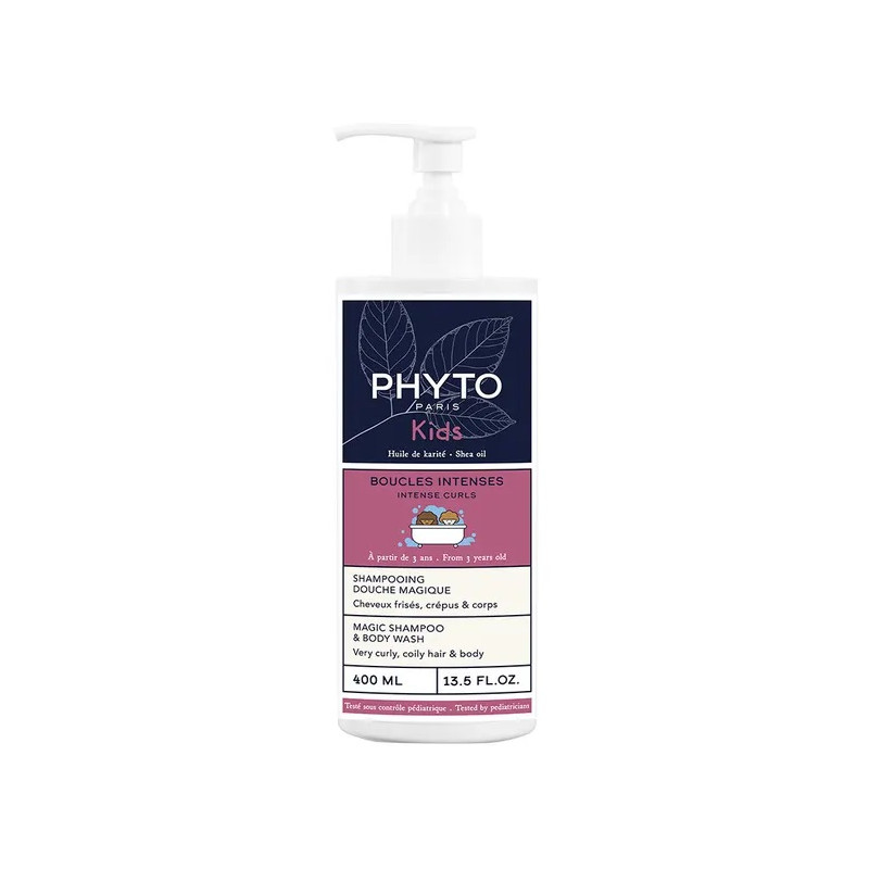 Phyto - Shampoing Boucles Intenses Kids - Beurre de karité & Miel d’acacia, 400 ml