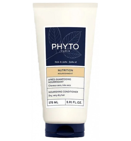 Phyto - Nutrition Après-shampoing Nourrissant – Huile de jojoba & mauve blanche, 175 ml