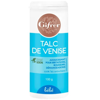 Gifrer - Bébé Talc de Venise – Adoucissant irritations & rougeurs, 100 g