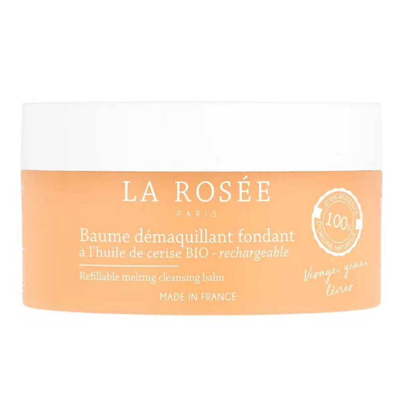 La Rosée – Baume Démaquillant Fondant à l’Huile de Cerise Bio, 90 ml