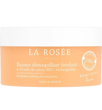 La Rosée – Baume Démaquillant Fondant à l’Huile de Cerise Bio, 90 ml