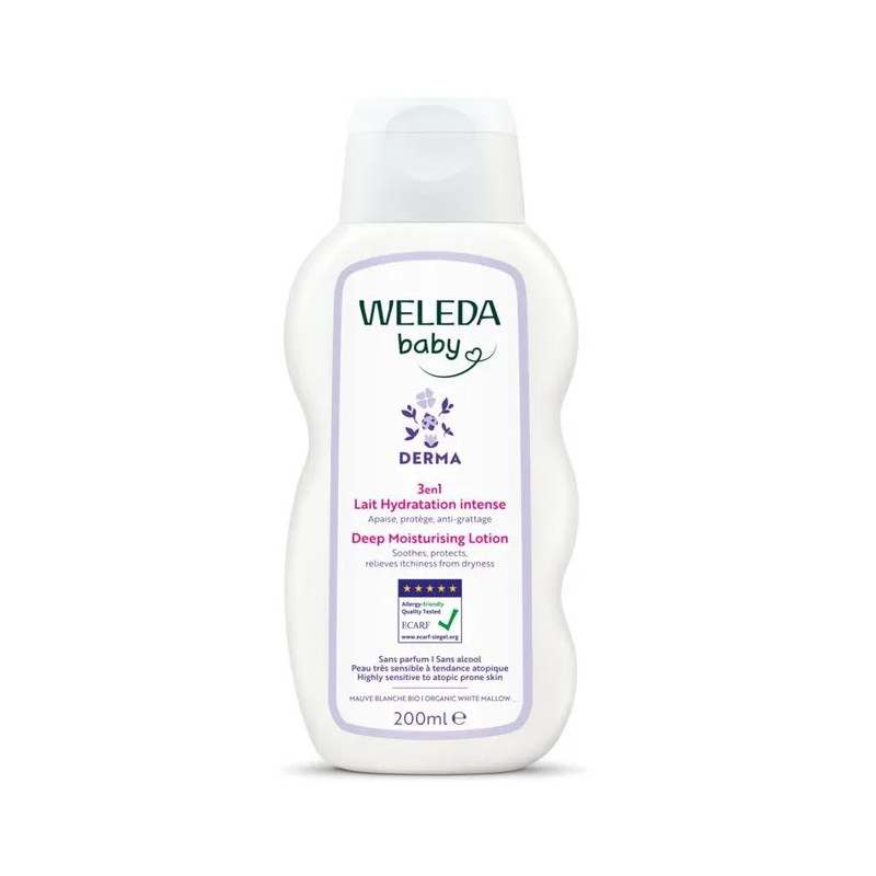 Weleda – Baby Derma Lait Corps Hydratation Intense, 200 ml