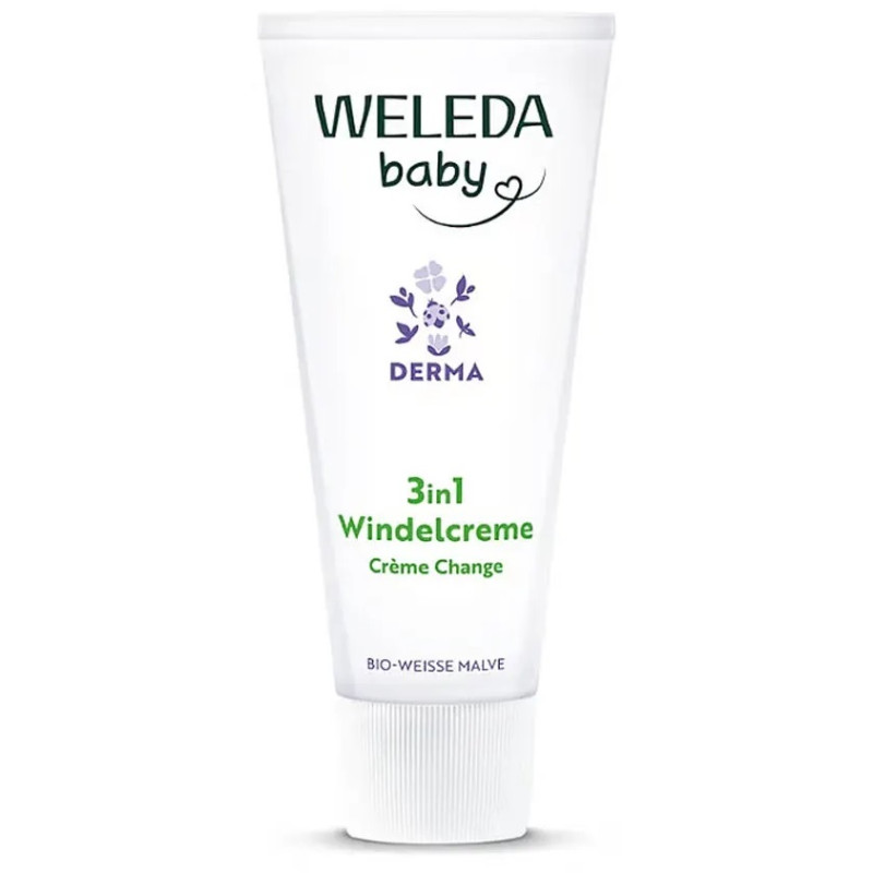 Weleda – Baby Derma Crème Change 3 en 1 à la Mauve Blanche Bio, 50 ml Weleda – Baby Derma Crème Change 3 en 1 à la Mauve Blanche Bio, 50 ml