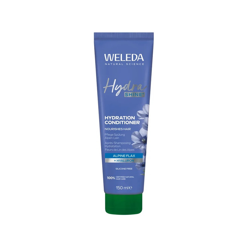 Weleda – Après-Shampooing Hydra Shine aux Fleurs de Lin des Alpes, 150 ml