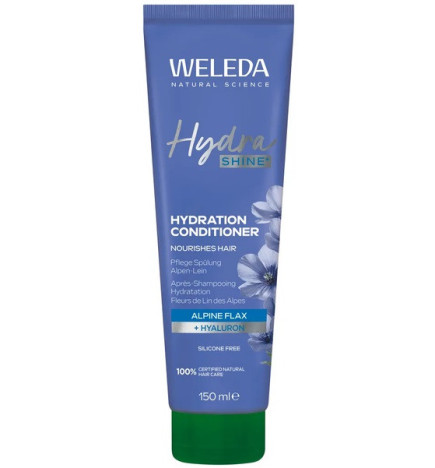 Weleda – Après-Shampooing Hydra Shine aux Fleurs de Lin des Alpes, 150 ml