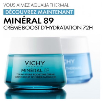 Vichy – Minéral 89 Crème Boost d’Hydratation 72H, 50 ml