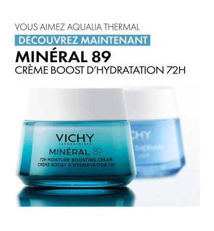 Vichy – Minéral 89 Crème Boost d’Hydratation 72H, 50 ml