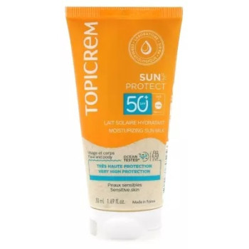 Topicrem – Sun Protect Lait Solaire Hydratant SPF50+, 50 ml