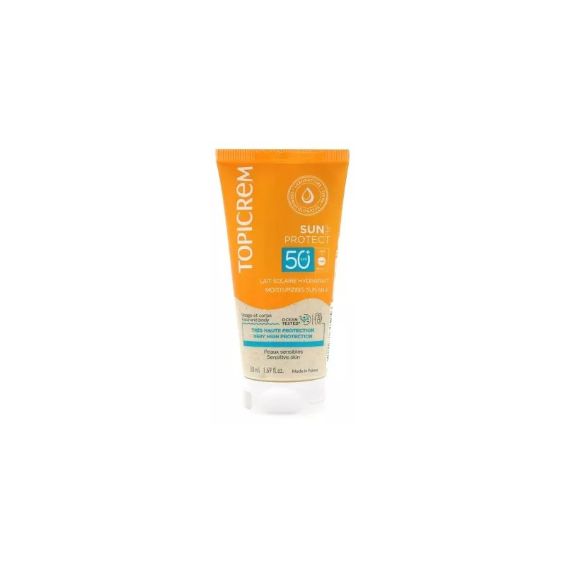 Topicrem – Sun Protect Lait Solaire Hydratant SPF50+, 50 ml