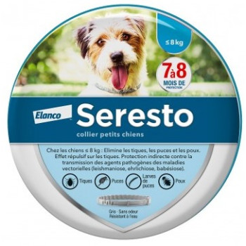 Seresto – Collier Antiparasitaire pour Chiens, 8 mois de protection