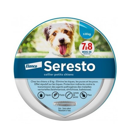 Seresto – Collier Antiparasitaire pour Chiens, 8 mois de protection