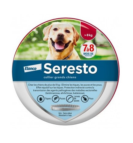 Seresto – Collier Antiparasitaire pour Grands Chiens, 70 cm