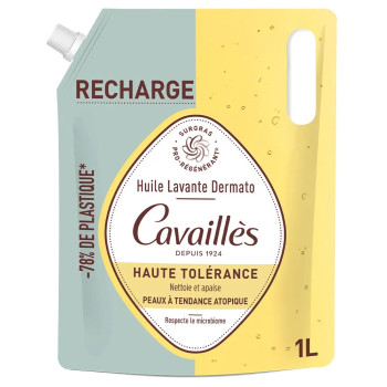 Rogé Cavaillès – Huile Lavante Apaisante Éco-Recharge, 1 L