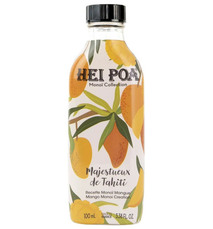 Hei Poa – Monoï Collection Majestueux de Tahiti, recette monoï mangue, 100 ml