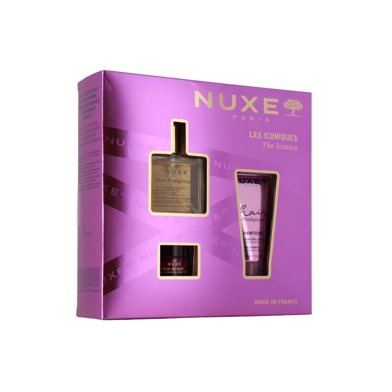 Nuxe – Coffret Les Iconiques, 50 ml + 15 g + 50 ml Nuxe – Coffret Les Iconiques, 50 ml + 15 g + 50 ml