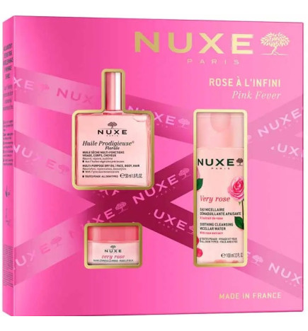 Nuxe – Coffret Rose à l’Infini, 50 ml + 100 ml + 15 g