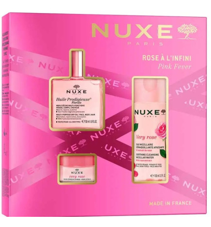 Nuxe – Coffret Prodigieux® Floral, 100 ml + 100 ml + 15 ml + bougie