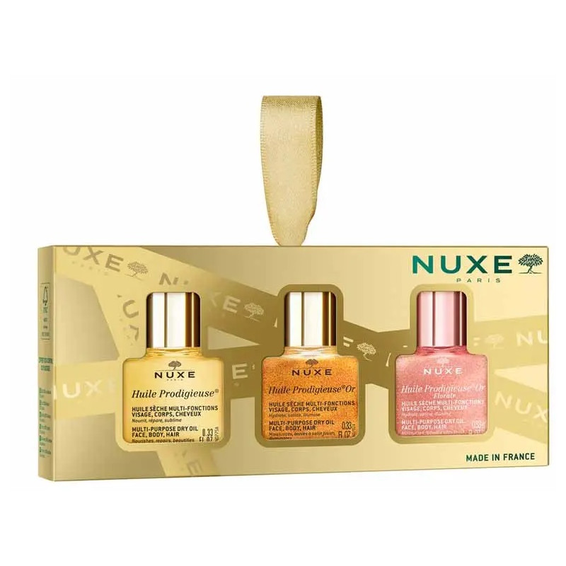 Nuxe – Coffret Noël Les 3 Prodigieuses, 3 huiles 10 ml