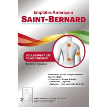 Saint-bernard Emplâtre Americain Tissu de 190x300 MM