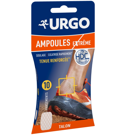 Urgo - Pansements Ampoules Extrême Grand Format – 6,8 x 4,2 cm, 10 unités