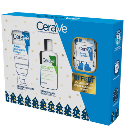 Cerave – Coffret Hydratation Visage & Corps, Édition Noël