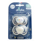 Dodie – Extra Sucette Anatomique Silicone Jour & Nuit +6 mois, 2 unités