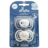 Dodie – Extra Sucette Anatomique Silicone Jour & Nuit +18 mois, 2 unités
