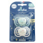 Dodie – Extra Sucette Anatomique Silicone Nuit +18 mois, 2 unités