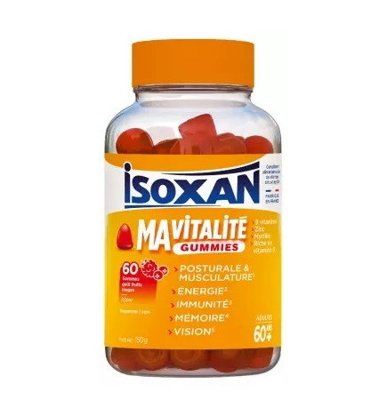 Isoxan – Ma Vitalité Adulte 60 Ans+, 60 Gummies