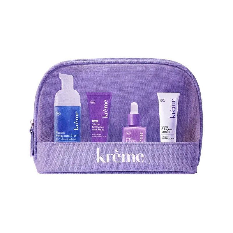Krème – Trousse Routine Lissante Bio (4 soins au format voyage)
