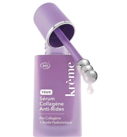 Krème – Sérum Yeux Collagène Anti-Rides Bio, 15 ml