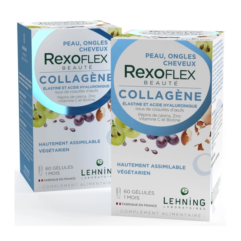 Rexoflex – Beauté Collagène Coquille d’Œuf, 60 gélules Rexoflex – Beauté Collagène Coquille d’Œuf, 60 gélules