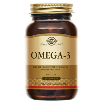 Solgar – Oméga 3 Huile de Poisson, 30 softgels