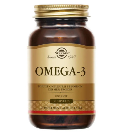 Solgar – Oméga 3 Huile de Poisson, 30 softgels