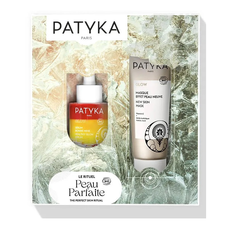 Patyka – Coffret Glow Rituel Peau Parfaite (Sérum Bonne Mine + Masque Effet Peau Neuve) Patyka – Coffret Glow Rituel Peau Parfaite (Sérum Bonne Mine + Masque Effet Peau Neuve)