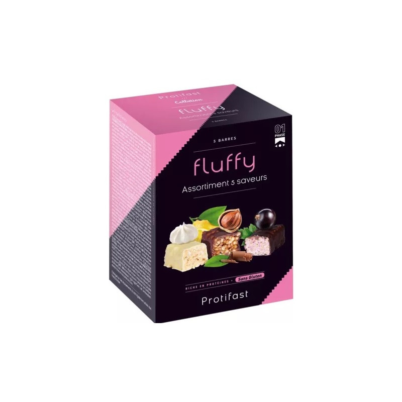 Protifast – Barres Fluffy Riches en Protéines, x5 Protifast – Barres Fluffy Riches en Protéines, x5