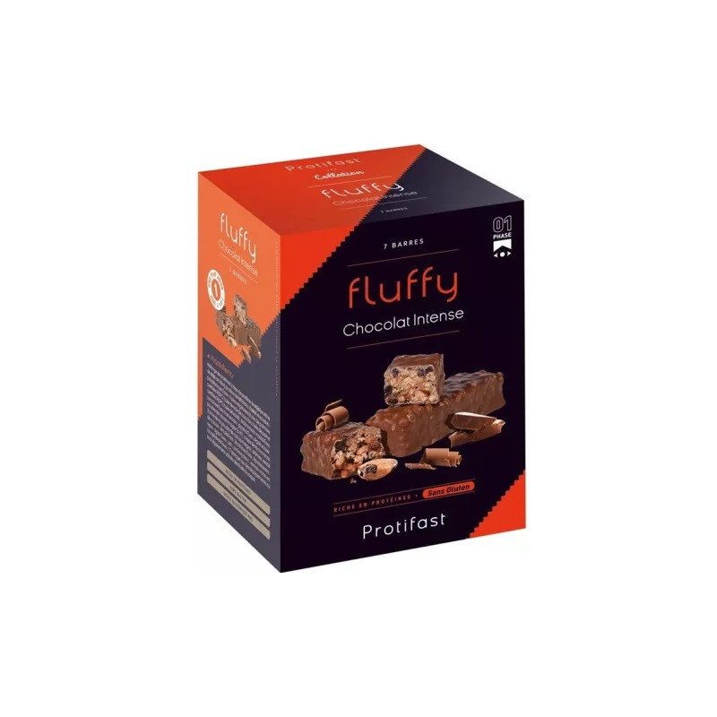 Protifast – Barre Protéinée Fluffy Saveur Chocolat Intense, 44 g Protifast – Barre Protéinée Fluffy Saveur Chocolat Intense, 44 g
