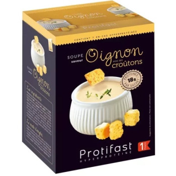 Protifast – Soupe Protéinée Saveur Oignon avec Croûtons, 26,5 g