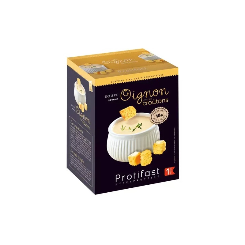 Protifast – Soupe Protéinée Saveur Oignon avec Croûtons, 26,5 g Protifast – Soupe Protéinée Saveur Oignon avec Croûtons, 26,5 g
