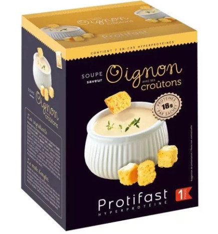 Protifast – Soupe Protéinée Saveur Oignon avec Croûtons, 26,5 g