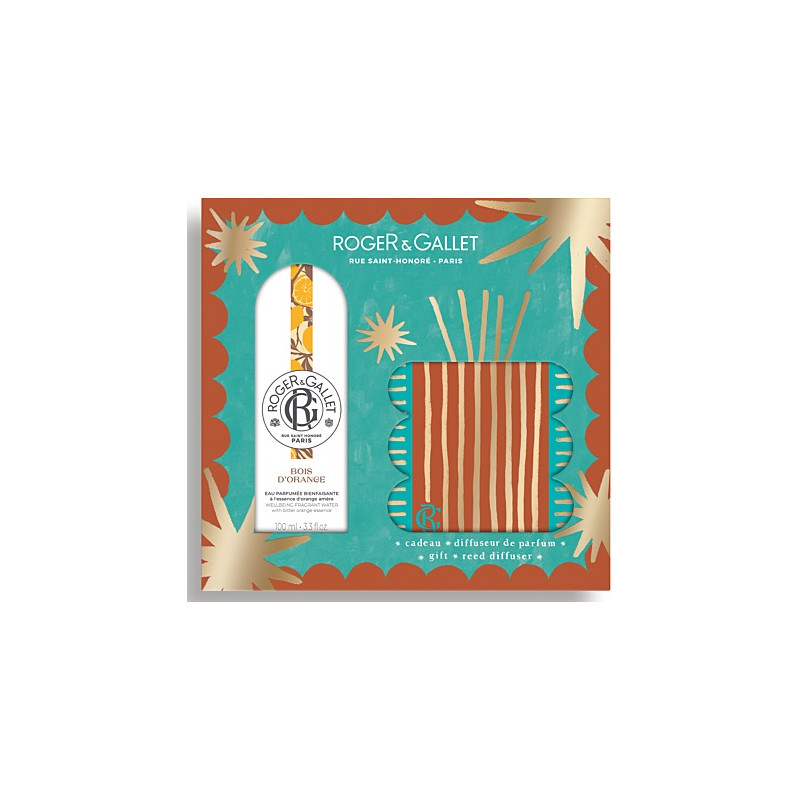 Roger & Gallet – Coffret Grand Bazar de Noël Bois d’Orange, parfum & diffuseur