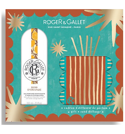 Roger & Gallet – Coffret Grand Bazar de Noël Bois d’Orange, parfum & diffuseur
