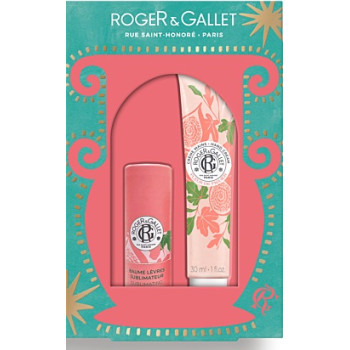 Roger & Gallet – Coffret Grand Bazar de Noël Fleur de Figuier, Baume lèvres & Crème mains