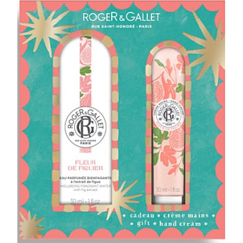 Roger & Gallet – Coffret Grand Bazar de Noël Fleur de Figuier, Eau parfumée 30 ml & Crème mains 30 ml