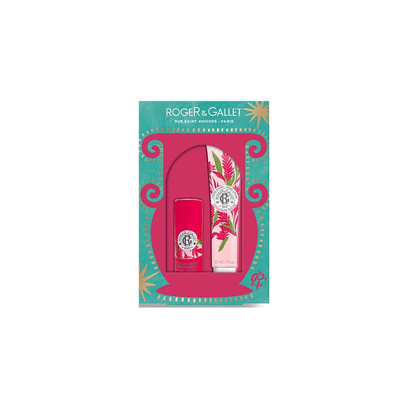 Roger & Gallet – Coffret Grand Bazar de Noël Gingembre Rouge, Baume lèvres & Crème mains Roger & Gallet – Coffret Grand Bazar de Noël Gingembre Rouge, Baume lèvres & Crème mains