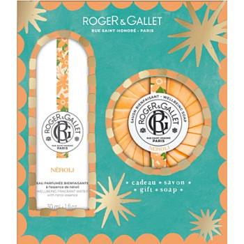 Roger & Gallet – Coffret Grand Bazar de Noël Néroli, Eau parfumée 30 ml & Savon 100 g
