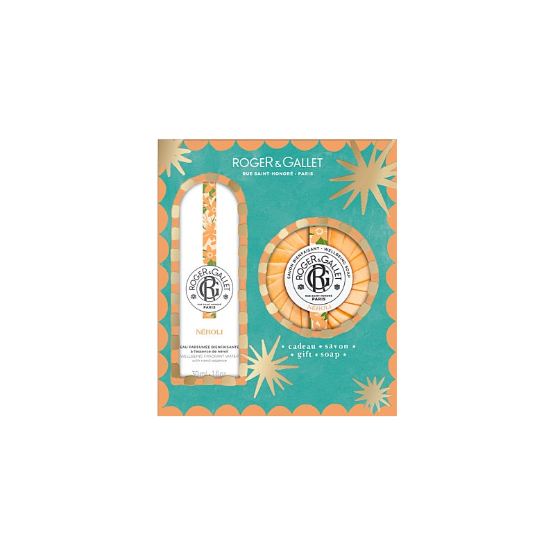 Roger & Gallet – Coffret Grand Bazar de Noël Néroli, Eau parfumée 30 ml & Savon 100 g Roger & Gallet – Coffret Grand Bazar de Noël Néroli, Eau parfumée 30 ml & Savon 100 g